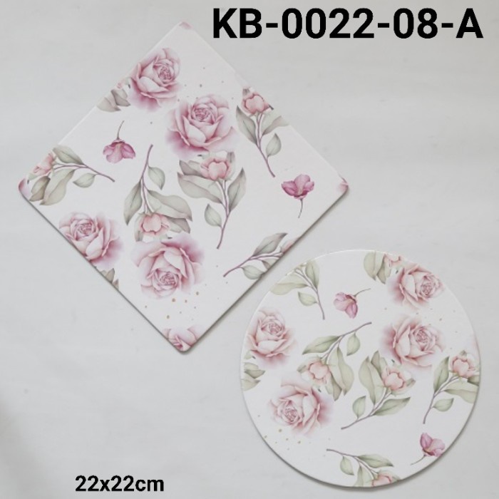

GR-KB-0022-08 GROUP 1 CAKE BOARD ALAS KUE KOTAK BULAT 22CM BUNGA DAUN PROMO TERBARU
