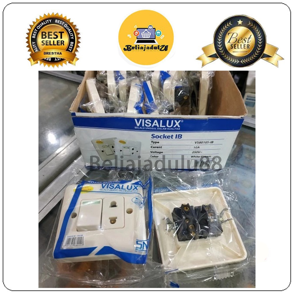 Beliajadulu88 saklar lampu listrik tanam  ib ( inbow ) vs8110 vs8210 vs8016 vs8010 Visalux