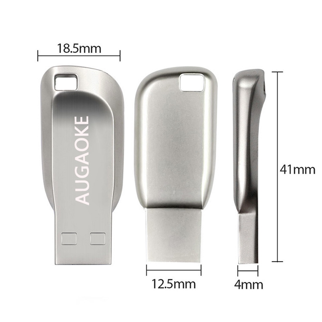 Huluboy Flashdisk USB 3.0 Kapasitas 256 / 512 / 1 / 2T Anti Air / Guncangan Bahan Metal Untuk Speaker