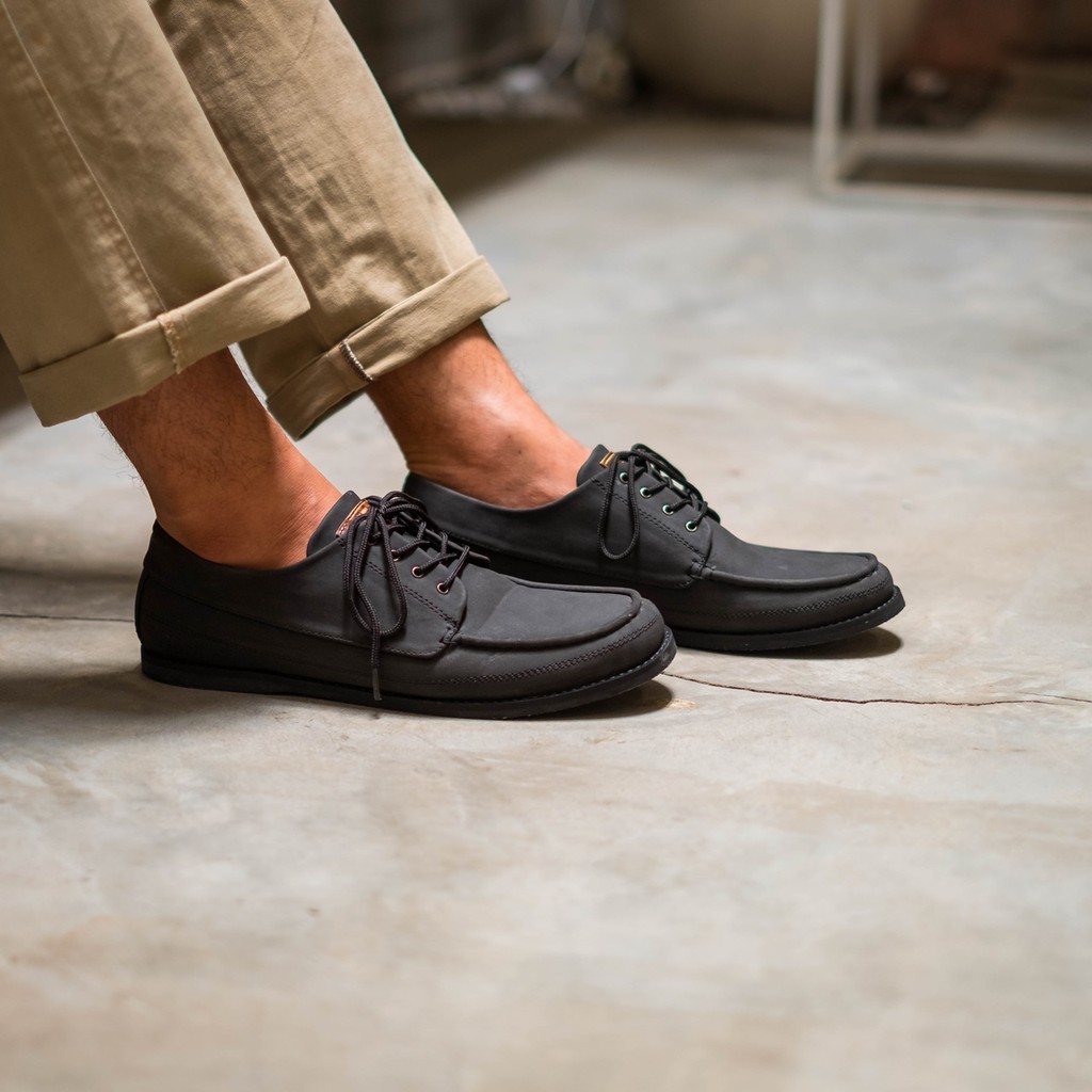 MAIKOR BLACK |ManNeedMe x Jack| Sepatu Sneakers Pria Casual Suede Shoes ORIGINAL