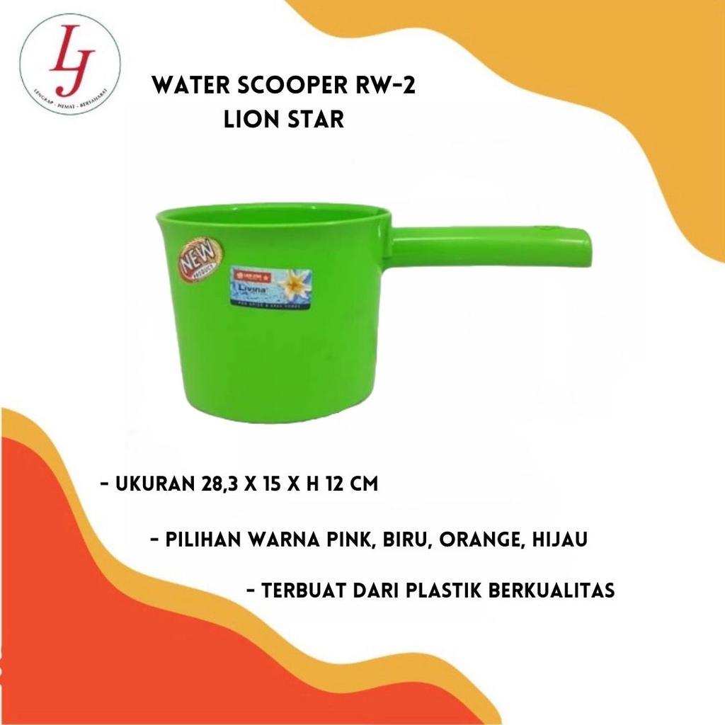 Water Scooper 1.5 Litres RW-2 Selva / Gayung Mandi Lion Star