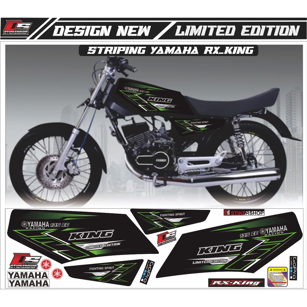 STRIPING RX KING VARIASI/STRIPING RX KING VARIASI SIMPLE/MODIFIKASI RX KING WARNA HIJAU