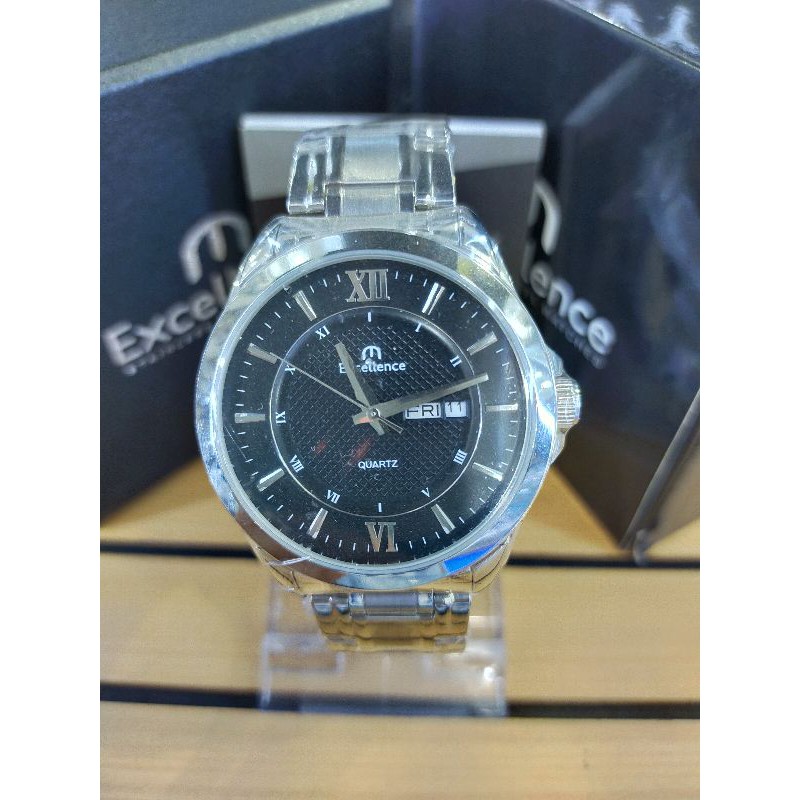 ( ORIGINAL ) Excellence 8104M Jam Tangan Stainless Steel / 8104 M