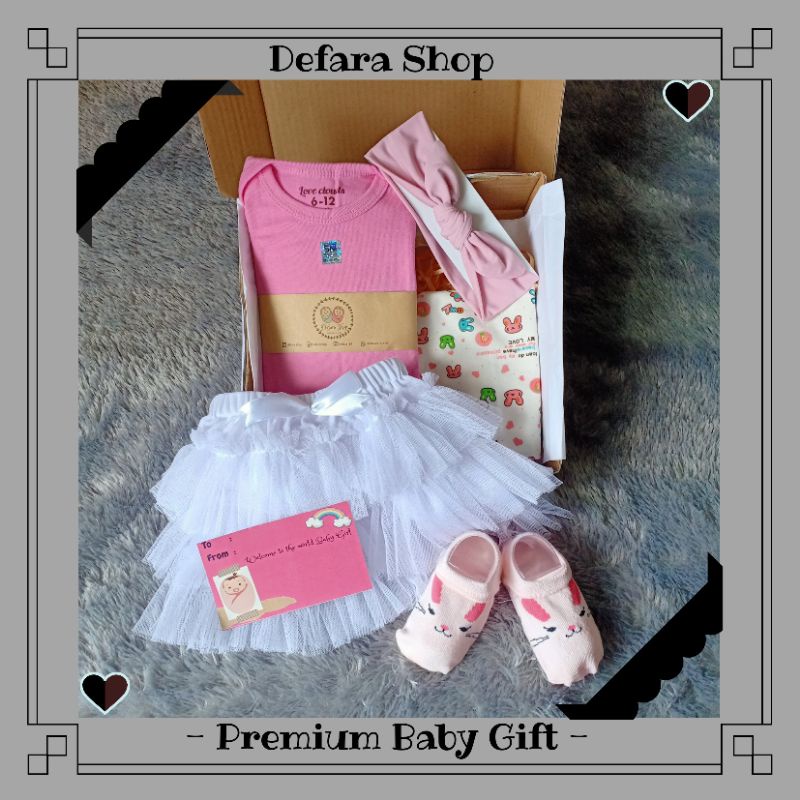 Hampers Bayi / Hampers Baby / Hampers Baby New Born  / Hampers Baby Premium / Kado Bayi New Born / Baby Gift / Hampers Bayi Murah-B9 (Pink-Putih)