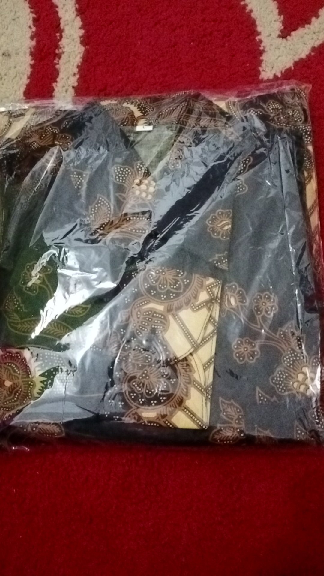 Ready Warna Cream Dan Grey - Batik Couple Dilan Danilla Tile Brukat Tunik Alika Selendang Azzura