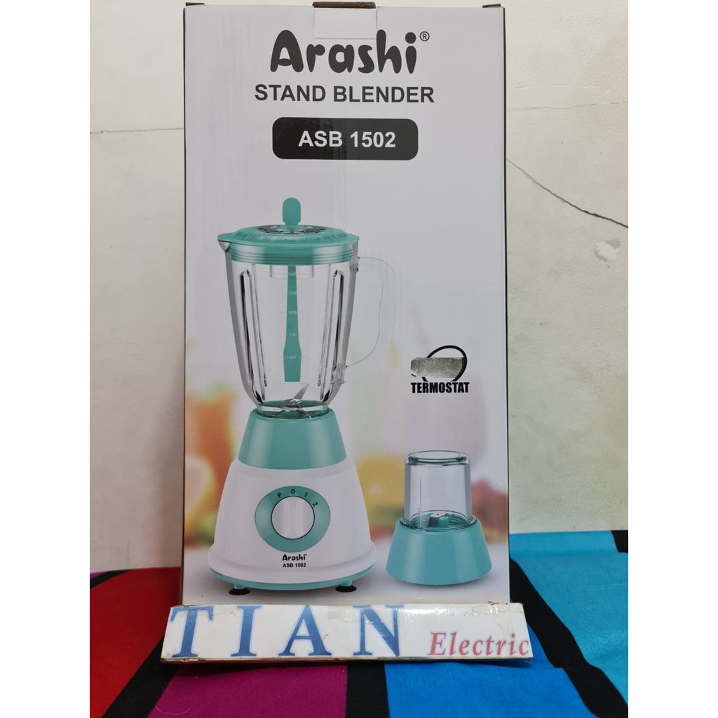 ARASHI ASB-1502 Stand Blender 2IN1 Glass 1.5 Liter