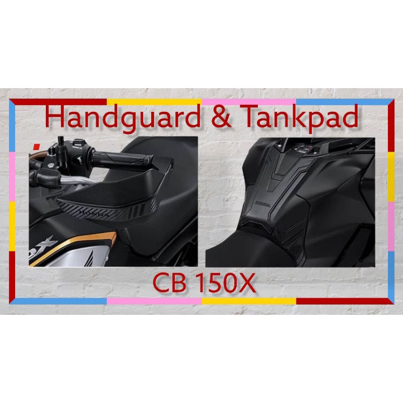 Promo Lebaran AKSESORIS HONDA CB 150X PAKET HANDGUARD HONDA CB150X ORIGINAL DAN TANKPAD HONDA CB 150