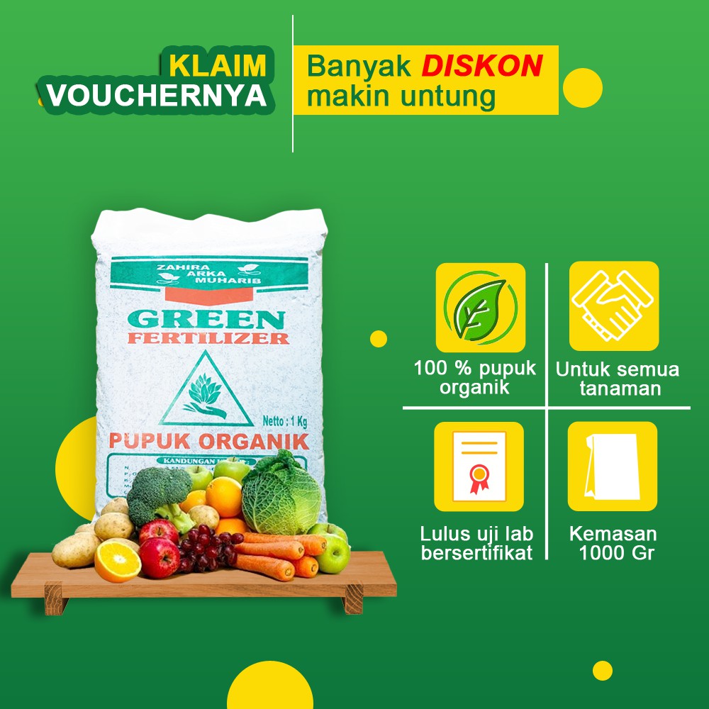 1000 Gr PUPUK ORGANIK TANAMAN BUAH, SAYUR, BUNGA, PUPUK ORGANIK TANAMAN HIAS, PUPUK PENYUBUR TANAMAN