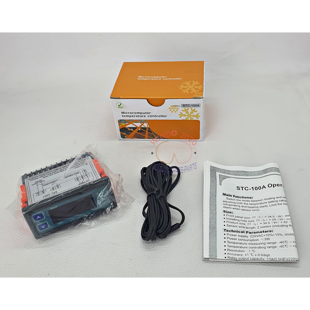 THERMOSTAT STC-100A | TEMPERATURE CONTROL DIGITGAL STC100 A | PENGATUR SUHU COOL STORAGE ELITEC