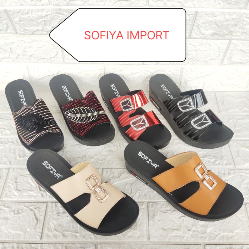 SANDAL WEDGES IMPORT SOFIA 1786/SANDAL WANITA IMPOR SOFIYA 1786/SANDAL SOFIYA IMPOR 1786/original