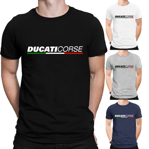 ⭐️⭐️⭐️⭐️⭐️BAJU  Ducati Corse Summer Short Sleeve Thentaii shirt Cotton Sport Men's T-hentaii shirts 