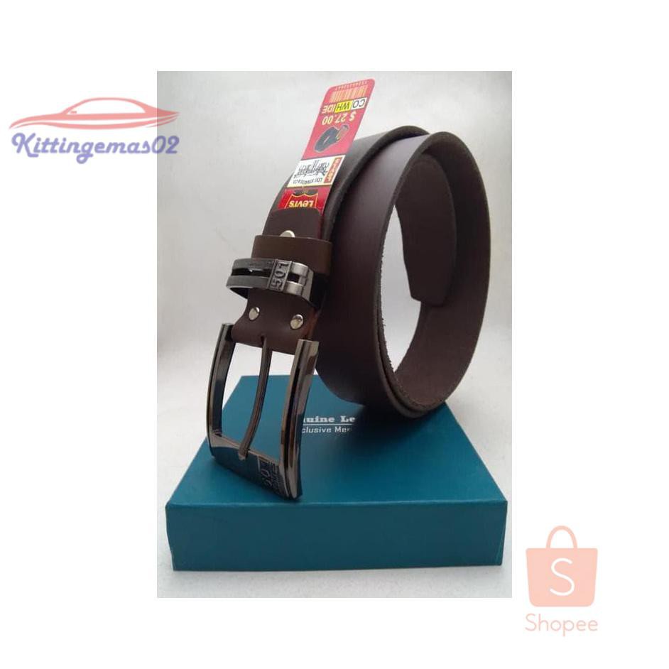 IKAT PINGGANG PRIA GESPER SABUK KTG2I2022 TERBARU FULL KULIT ASLI LEVIS