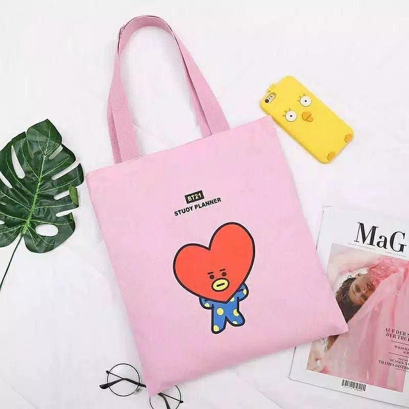 [BISA COD] Totebag tata tas jinjing tata totebag BT21