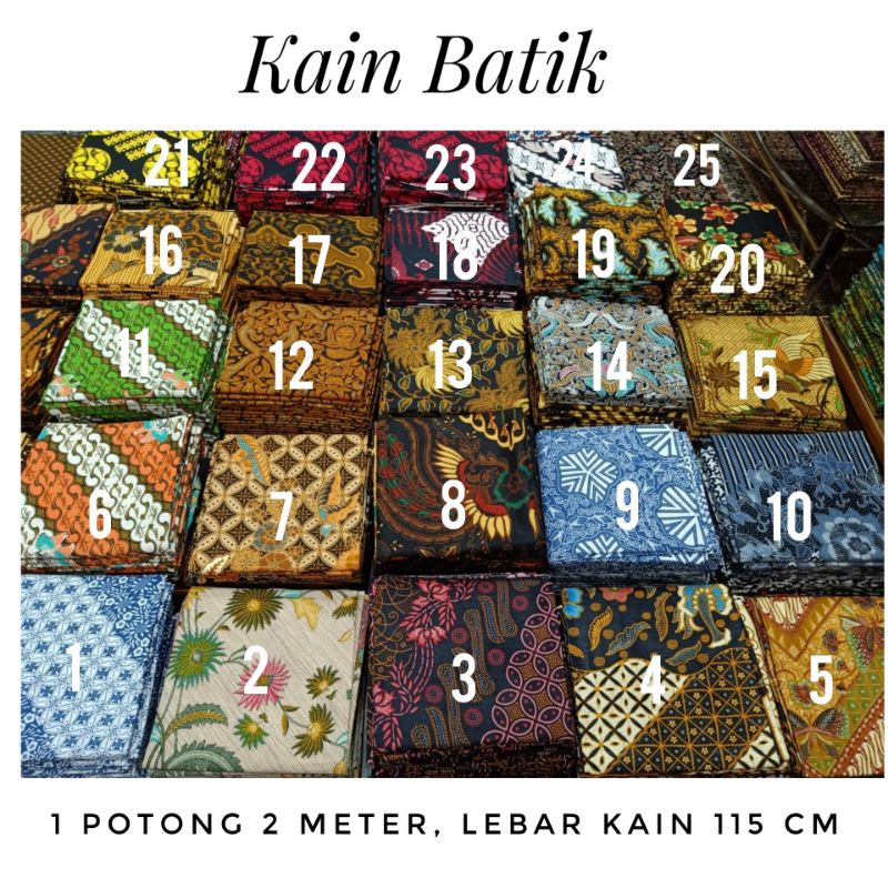 kain batik aneka motif termurah terlaris