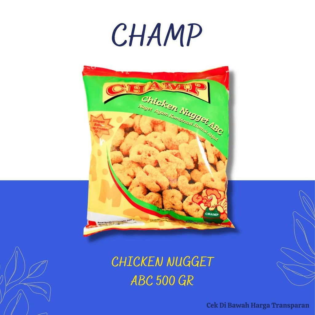 

ADDRIELLA Champ Nugget Ayam ABC 500gr | Champ/Frozenfood/Frozenfood Murah