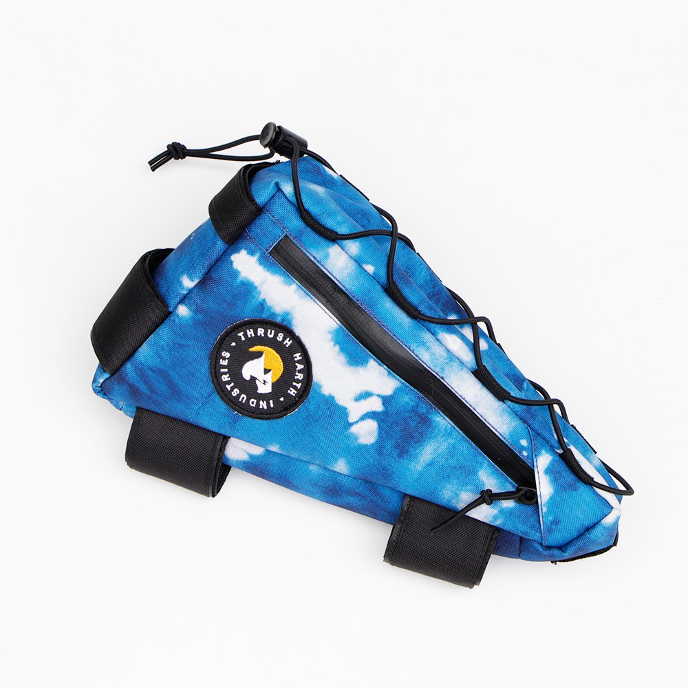 Framebag half tas sepedah mtb vintage Blue TieDye