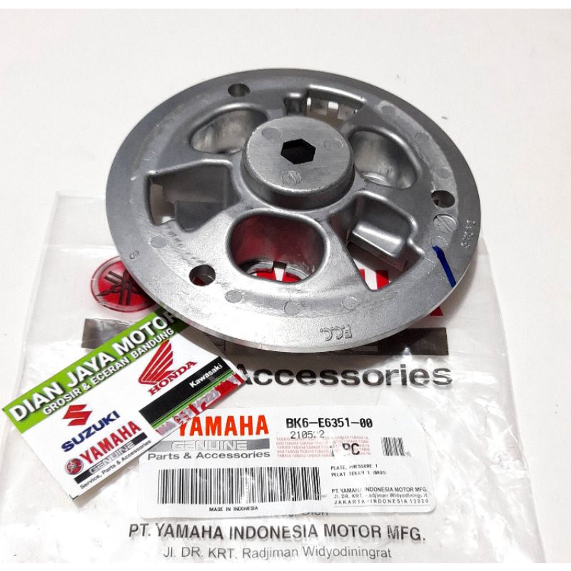 BK6-E6351-00 PLAT RUMAH KOPLING LAWAN KAKI 3 YAMAHA VIXION NEW /R15/XABRE ORI YGP YAMAHA GENUINE PAR