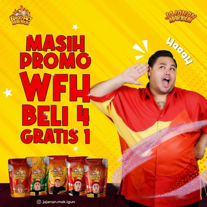 

BASO ACI MAK IGUN PROMO WFH (BELI 4 GRATIS 1) - BARU