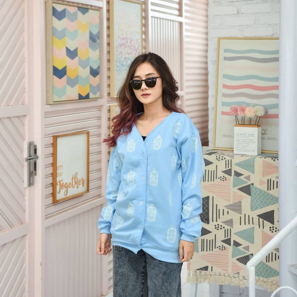 Nara Grosir - Boba Outer | Fashion Terkini | Sweater Termurah