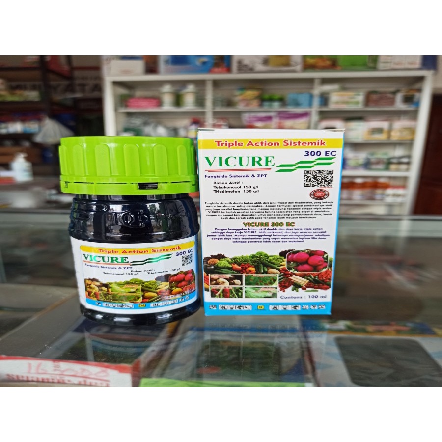 Fungisida Vicure Sistemik dan ZPT 300 EC 100 ML