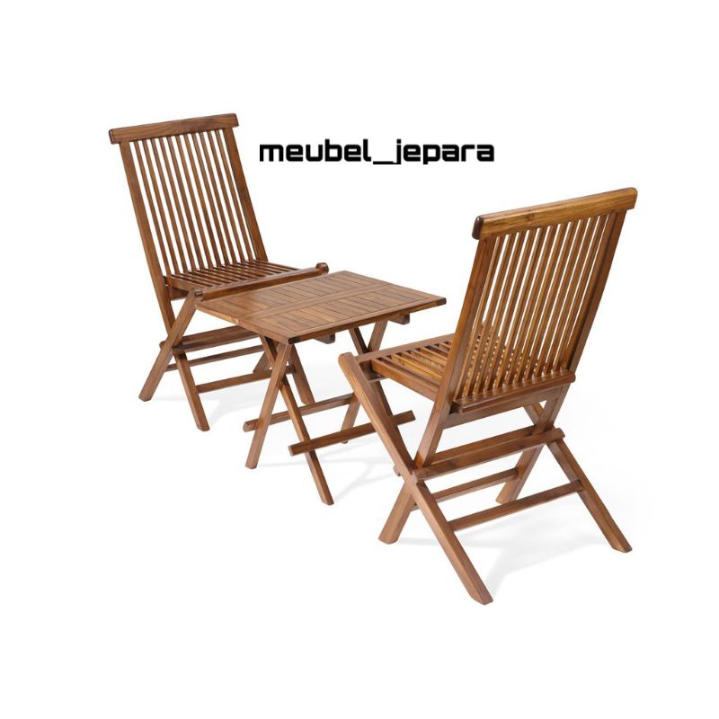 KURSI LIPAT KAYU JATI TUA/FURNITURE JEPARA