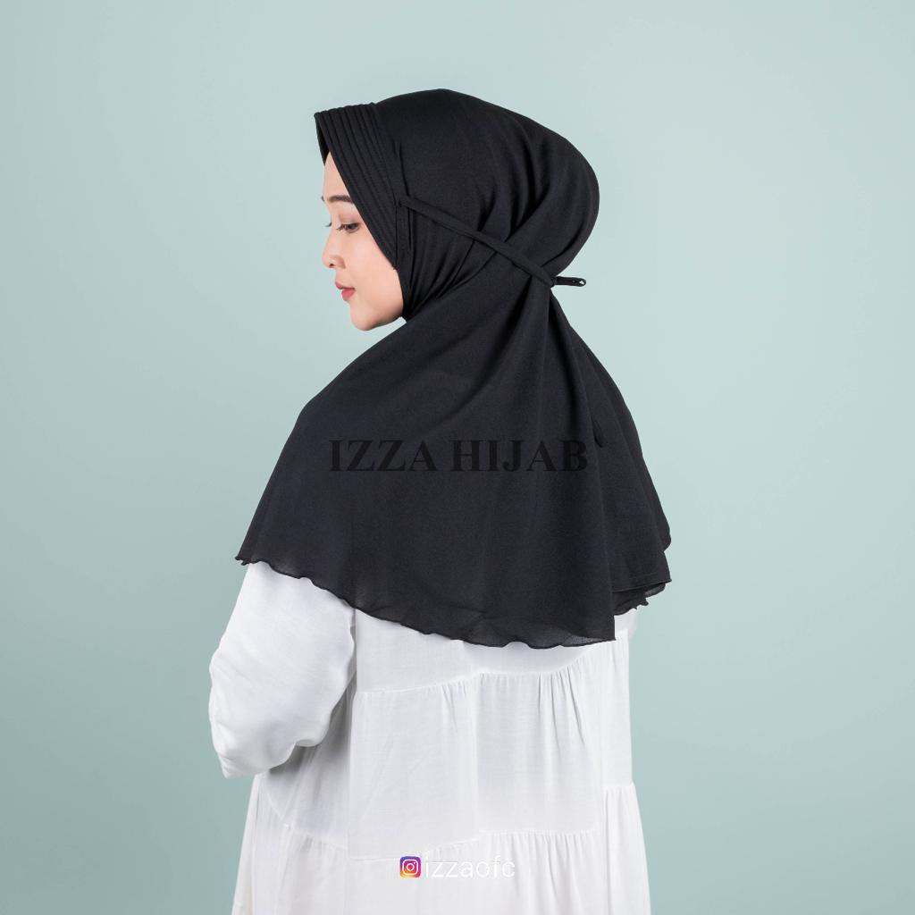 hijab khimar instan BERGO MARYAM PET TALI PISAH bahan diamond italiano by izza