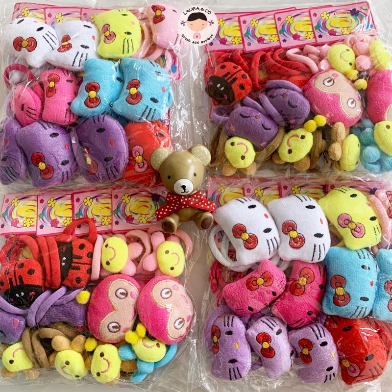 JUMBO IKAT BONEKA KARAKTER HELO KITTY 12PC KAR GROSIR LUSINAN