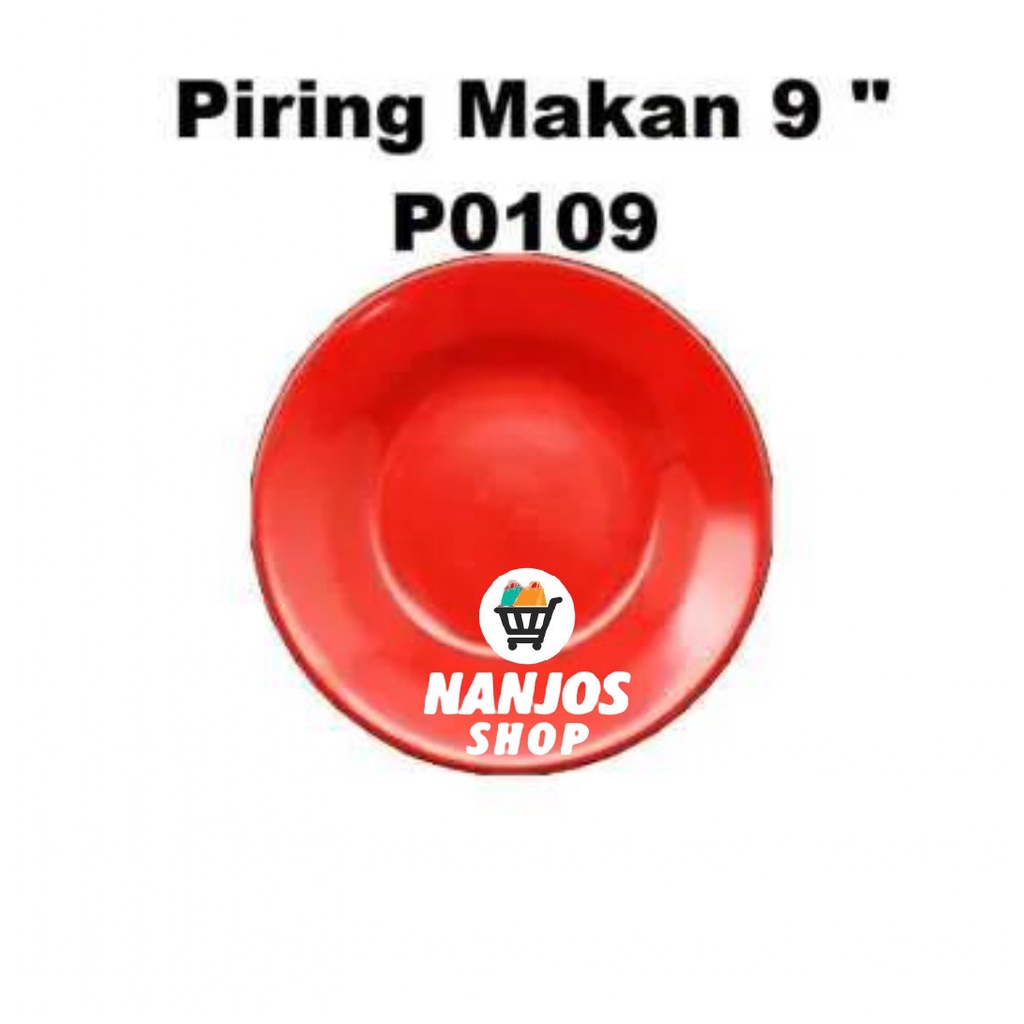 Golden Dragon Piring Makan Nasi Mie Cekung Murah Melamin 9 Inci P0109