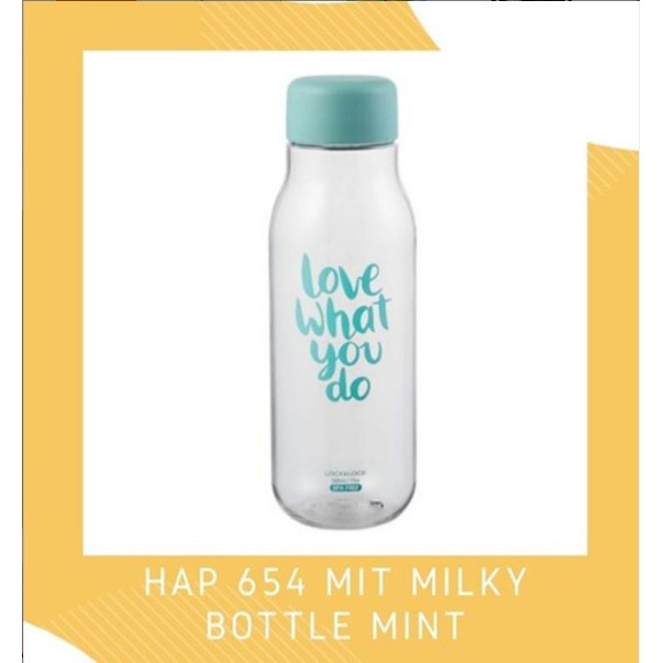 HAP 654 MILKY BOTTLE 500ML BOTOL MINUM LOCK&amp; LOCK-MINT