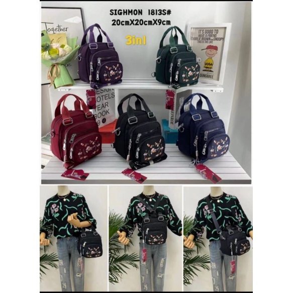 Tas Wanita 3 in 1 Sighmon 1813S# Original Import