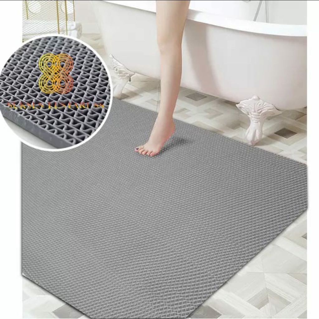 Keset Karpet Anti Slip Kamar Mandi Mushola Tempat Wudhu Masjid  - Jaring 50 x 120 cm