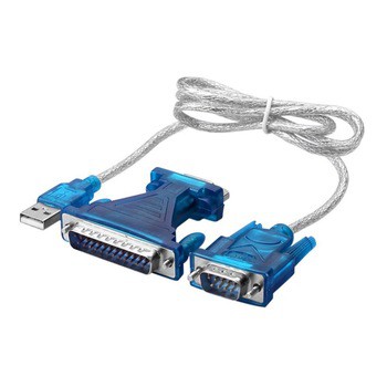 usb to serial rs232 db9 db25 2in1 cable adapter - Kabel usb to rs-232 db25