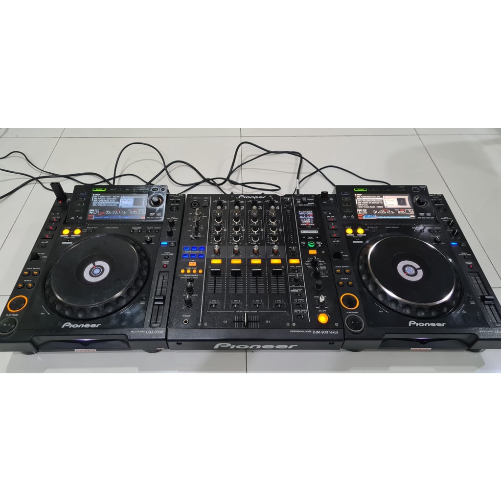 Alat DJ Pioneer CDJ 2000 x2 (Pair) + DJM 900 Nexus Edition Controller Set DJ For Club
