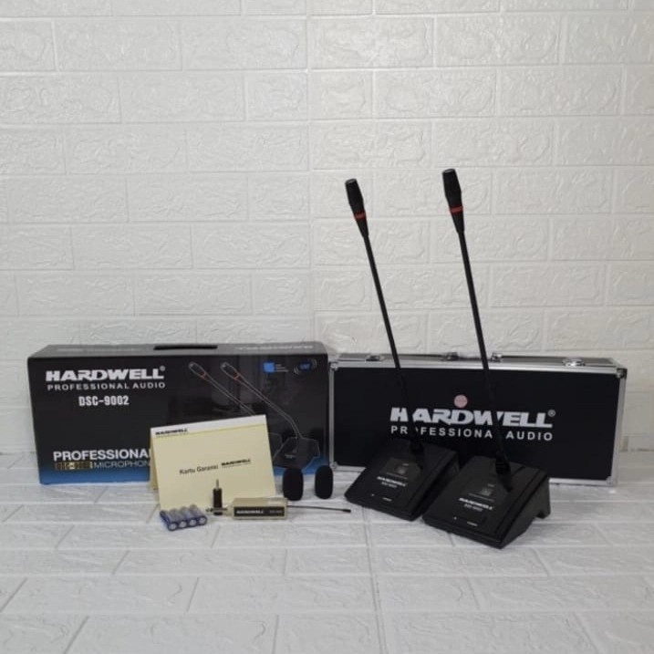 Mic Wireless Meja Podium Gooseneck Hardwell DSC 9002 Original TERBAIK