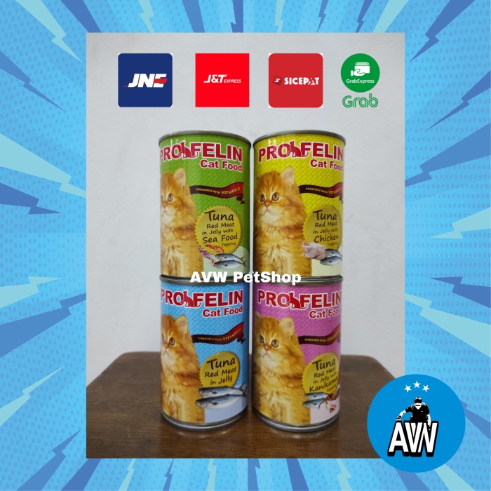 MURAH Profelin kaleng 400 Gr Wet Food / Profelin Cat Kalen / Cat Food Kaleng - Tuna Seafood