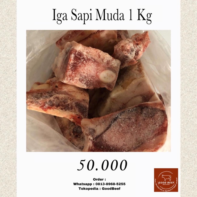 

Iga Sapi Muda 1 Kg