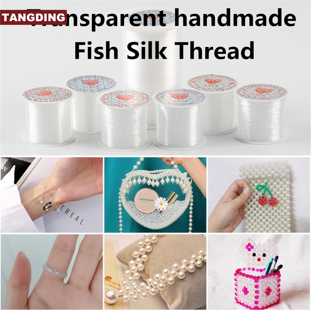 【COD Tangding】Senar Pancing Transparan 75mx Handmade Diy Untuk Aksesoris Perhiasan