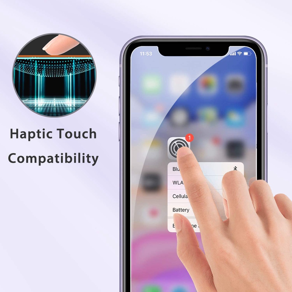 Pelindung Layar Tempered Glass 9h 2 In 1 Anti Pecah Untuk Compatible For iPhone Xr