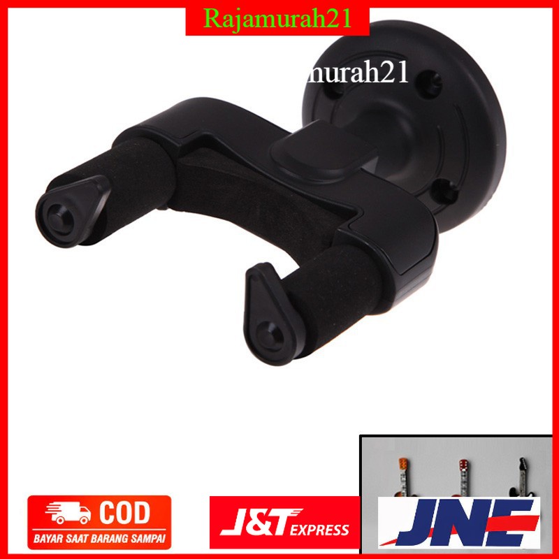 Gantungan Dinding Gitar Back Holder Rack - GF-011 - Black