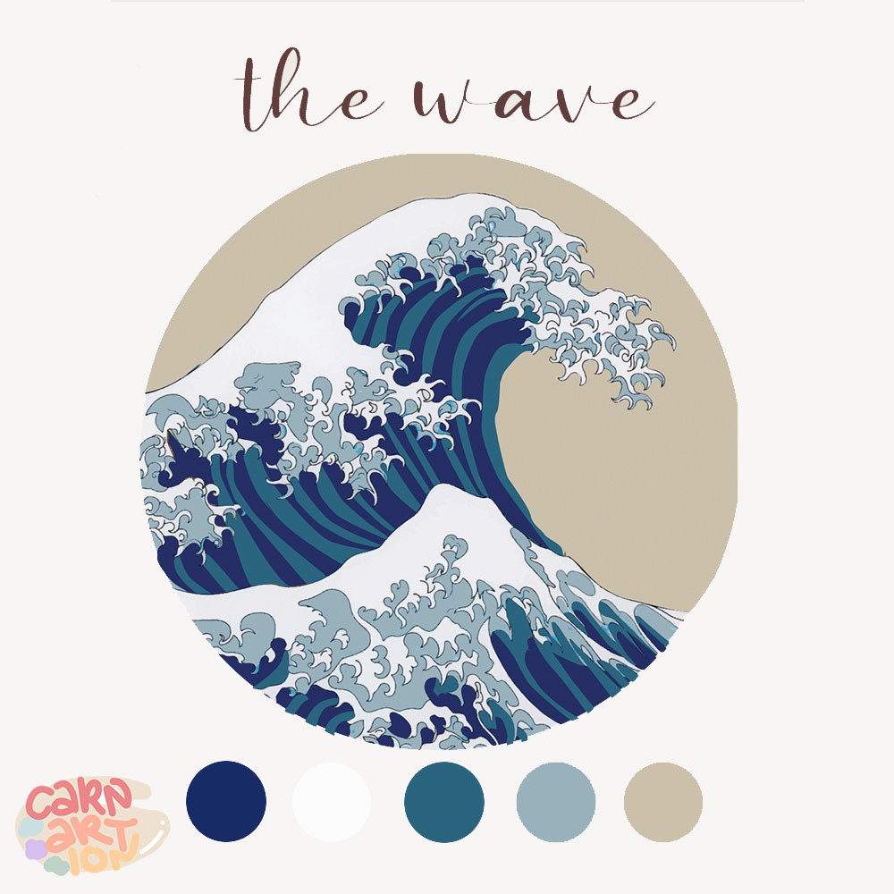

THE WAVE - PAINT BY NUMBER KIT