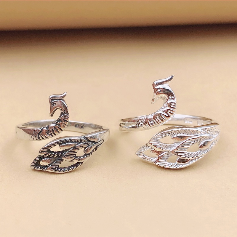 9pcs / Set Cincin Model Terbuka Bahan Metal Desain Katak Ular Dapat Disesuaikan Untuk Wanita