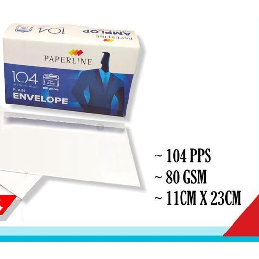 

☂ amplop putih polos paperline 104 ♝