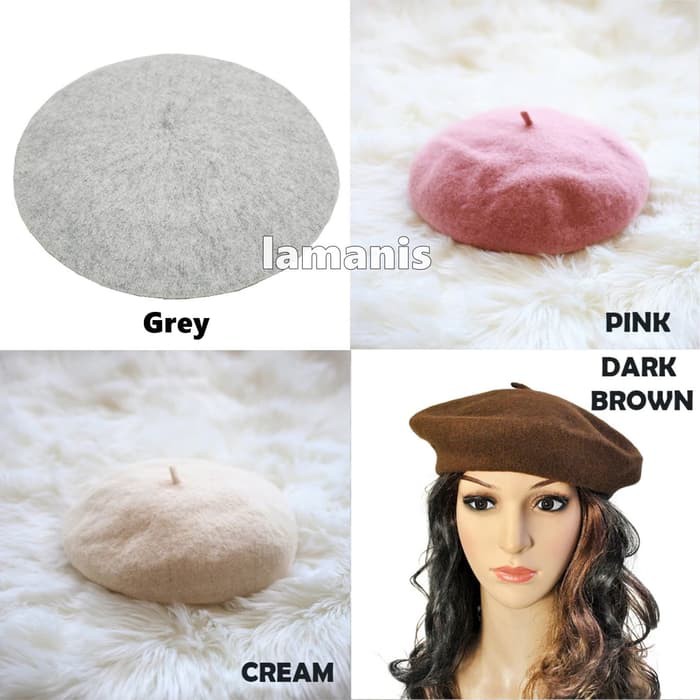 Topi Beret Baret Topi Pelukis Warna Painter Hat - 3457