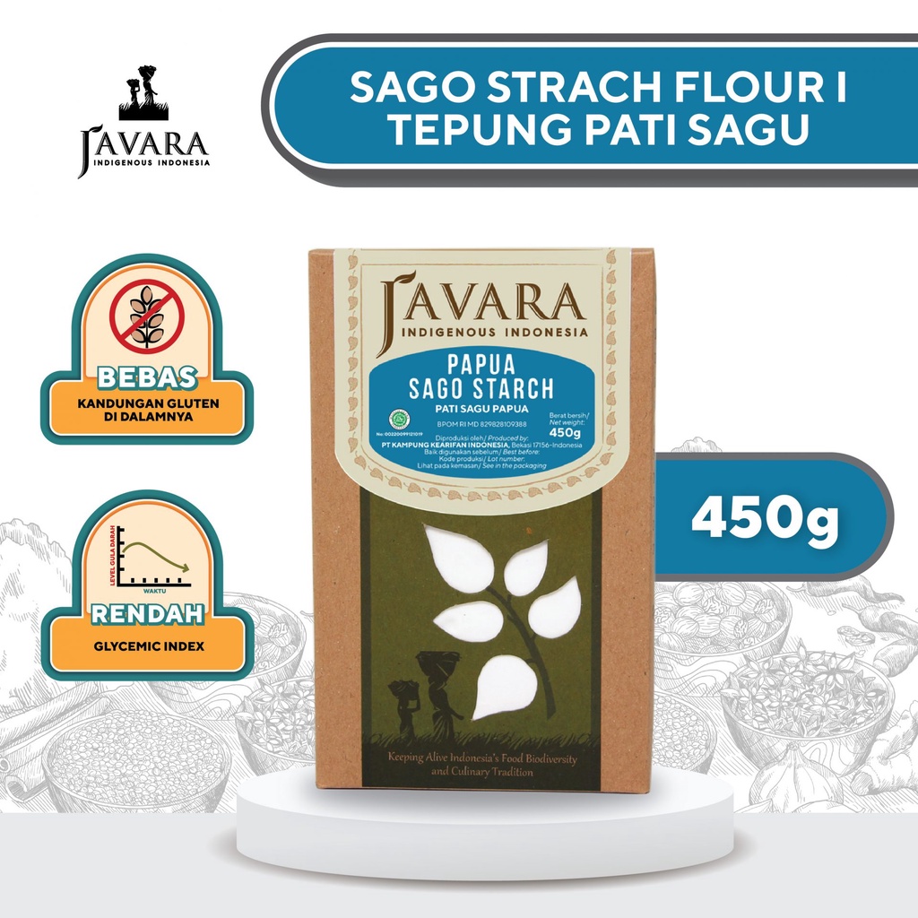 

Javara - Sagu Pati Papua | Javara Papua Sago Starch 450g