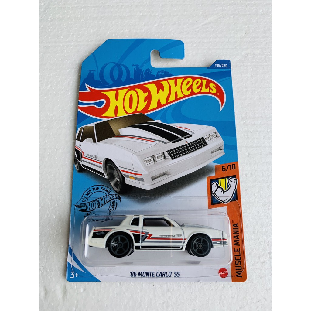 HOT WHEELS HOT WHEELS 86 MONTE CARLO SS PUTIH LOT A 2021 DIECAST MOBIL MUSCLE MANIA CAR LANGKA MURAH