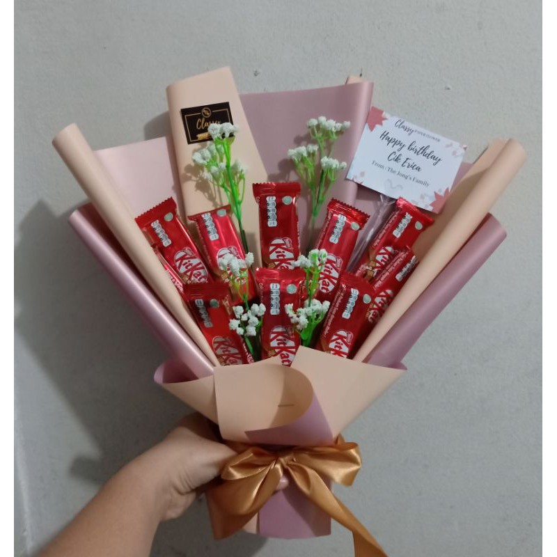 cara buat bouquet coklat