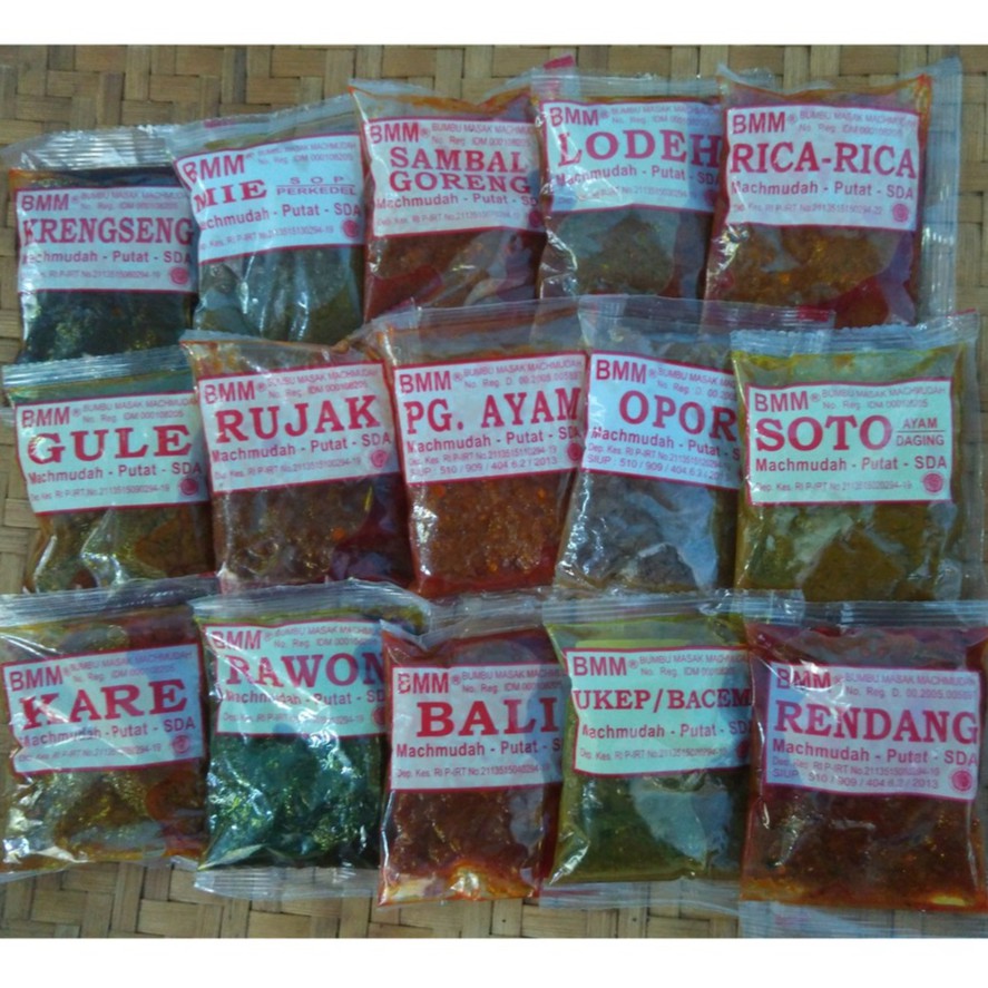 BUMBU MAHMUDAH - Bumbu Masak Machmudah (BMM) - PAKET 22 bungkus | Shopee Indonesia