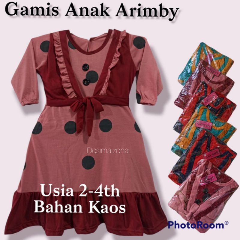 GAMIS ANAK ARIMBY,MATT KAOS,SIZE:M L XL,ESTIMASI USIA 2-4 TAHUN,tergantung postur tubuh anak