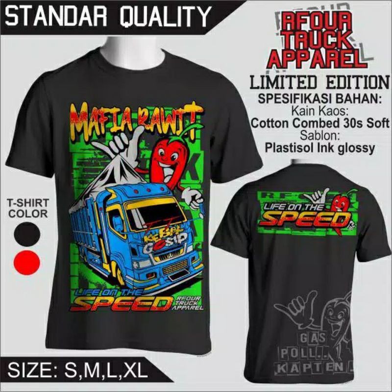 Kaos Truck Dewasa / Kaos Truck Mania / Kaos Truck Oleng / Kaos Truk Cabe / Kaos Truk Tawakal