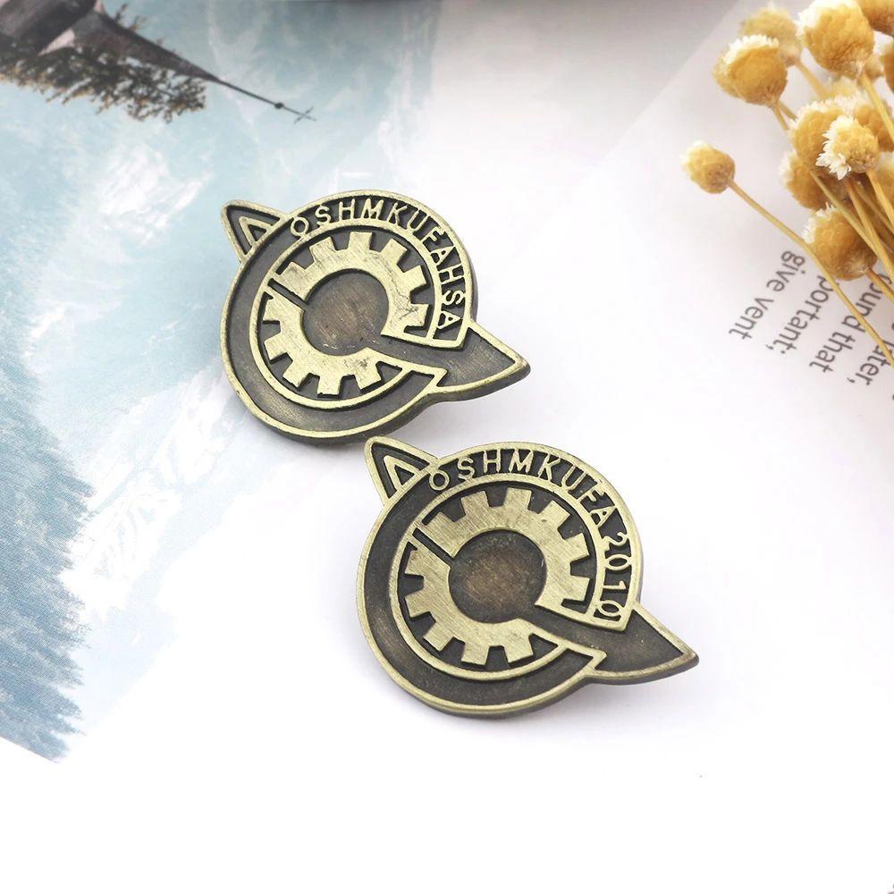 Nickolas1 Game Steins Gate Wanita Pria Cosplay Lencana Perhiasan Hadiah Lapel Pin Labmen Bros Pin